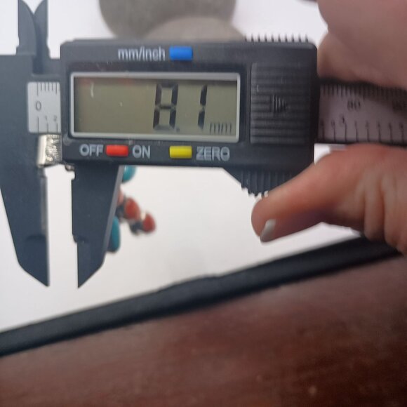 Southwest Dragonfly Pendant Sterling Silver Spiny Oyster Shell Turquoise 3" Long - Picture 8 of 8